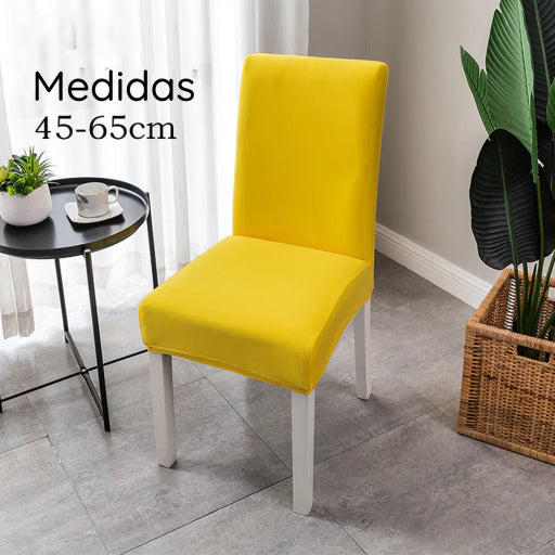 Venta caliente de Cross -Border en Europa y Estados Unidos, set de silla elástica de color sólido de color sólido de mediados de espalda de alta espalda.