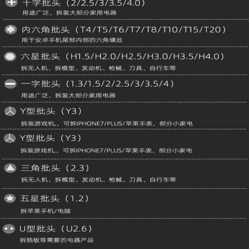 Juego de destornilladores