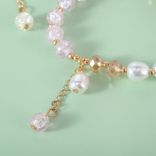 Pulsera AB con cuentas de perlas