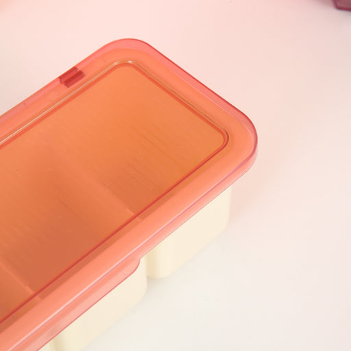 Caja de condimentos de cuatro compartimentos