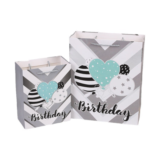 Bolsa de regalo plata cumpleaños