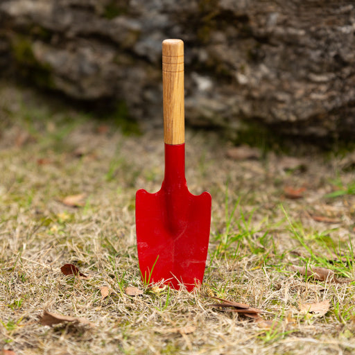 Pala pequeña para jardinería con mango de madera