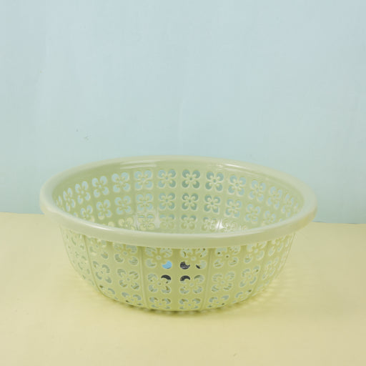 Cesta de drenaje redonda para frutas y verduras, grande