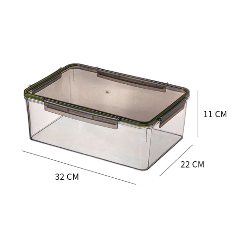 Caja de conservación sellada rectangular transparente No.10 (5600ML)