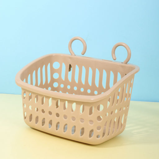Cesta colgante rectangular con doble gancho