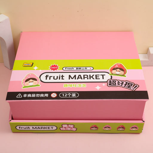 Juguete de pellizco de burbujas de fresa