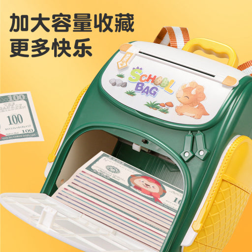 Alcancia tipo mochila