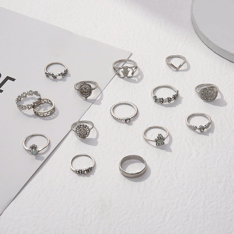 Set de anillos con símbolos