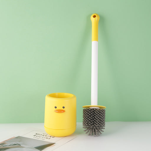 Escobilla de baño de pato de yema de huevo de pared