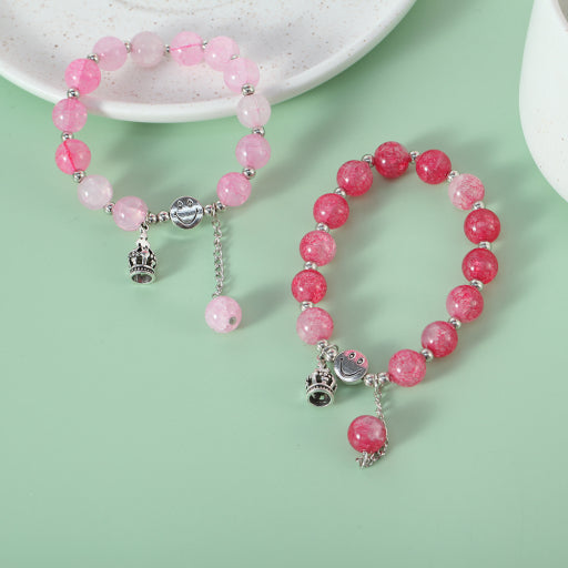 Pulsera de cuentas de ágata sintética