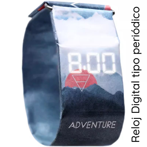 Reloj Digital tipo Periódico