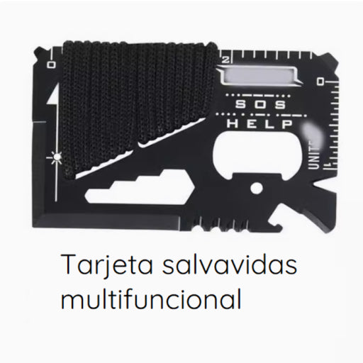 Tarjeta de supervivencia multifuncional