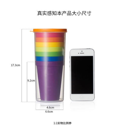 Set de vasos de colores