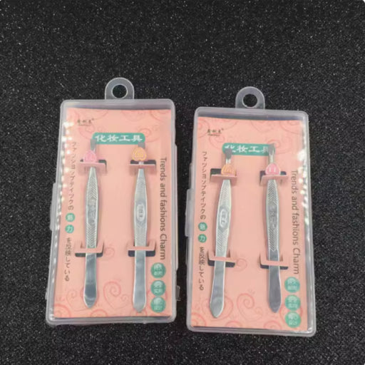C018 caja dura michele para dos clips de cejas
