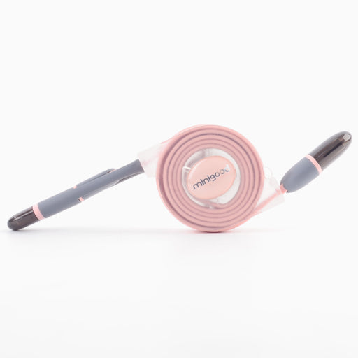 Cable de datos elástico 2 en 1 2.1A blanco
