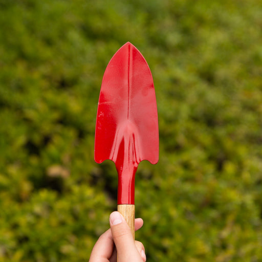 Pala pequeña para jardinería con mango de madera