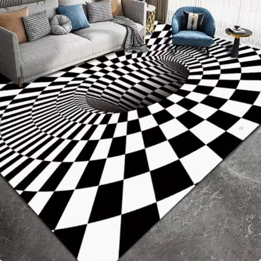 Alfombra de piso rectangular
