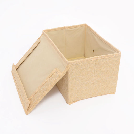 Caja de almacenamiento pequeña con mango de madera (verde)