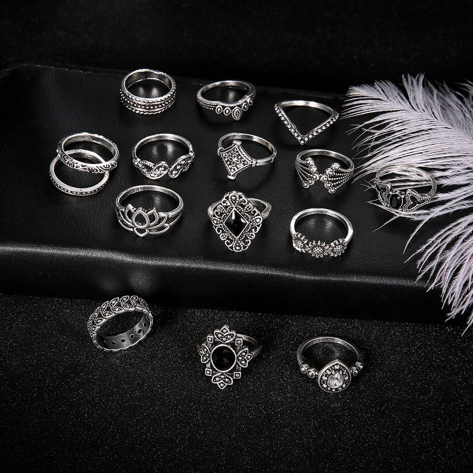 Set de 15 anillos