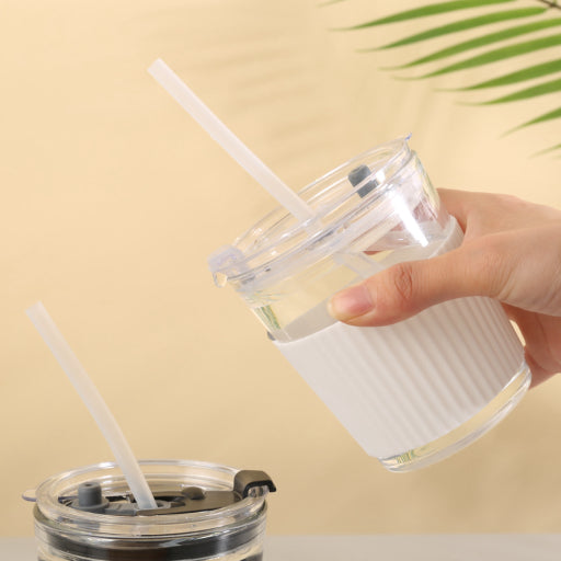 Juego de vasos blanco y negro (350ml)