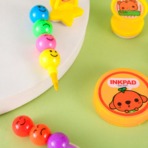 Crayón Pluma Diez Sellos