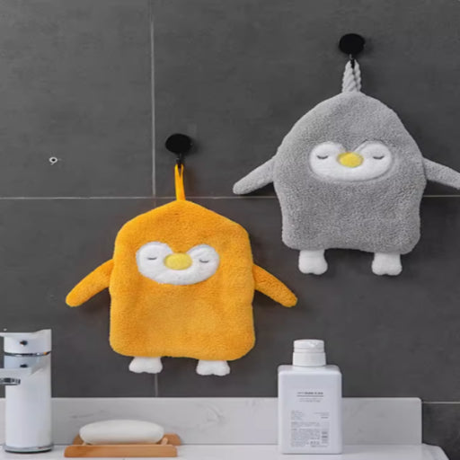 Toalla de mano con forma de pingüino