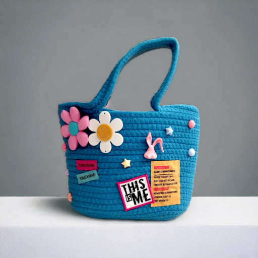 Bolsa de mano con flores