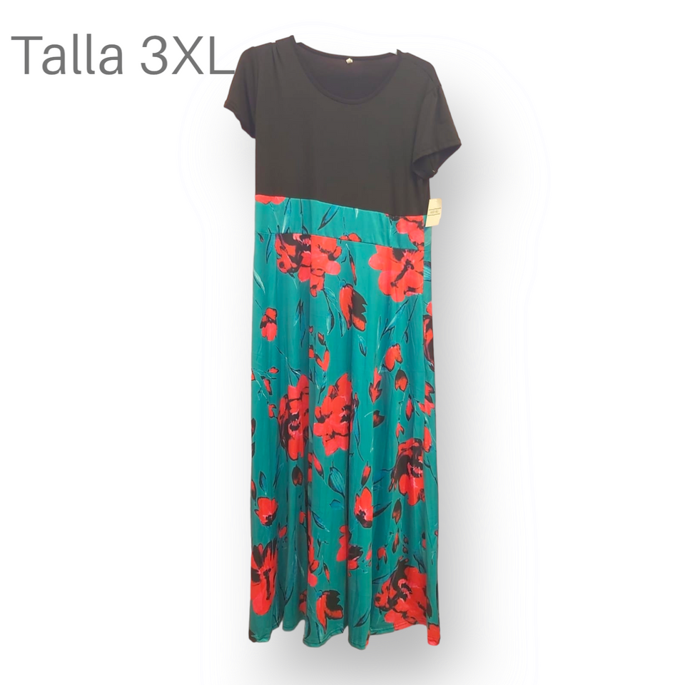 Vestido pieza unica (Talla3XL)