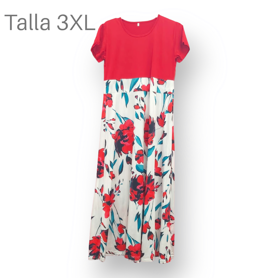 Vestido pieza unica (Talla3XL)